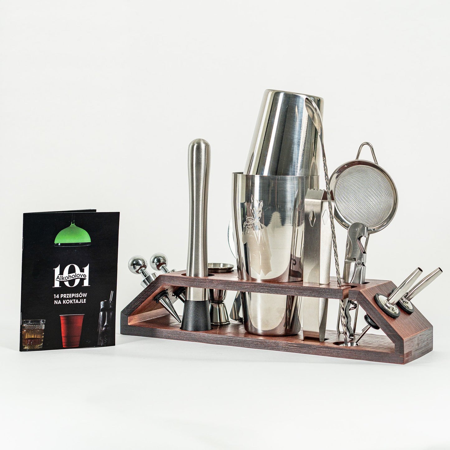 Zestaw Barmański Premium ALKOHOLOVE101 (ciemny)