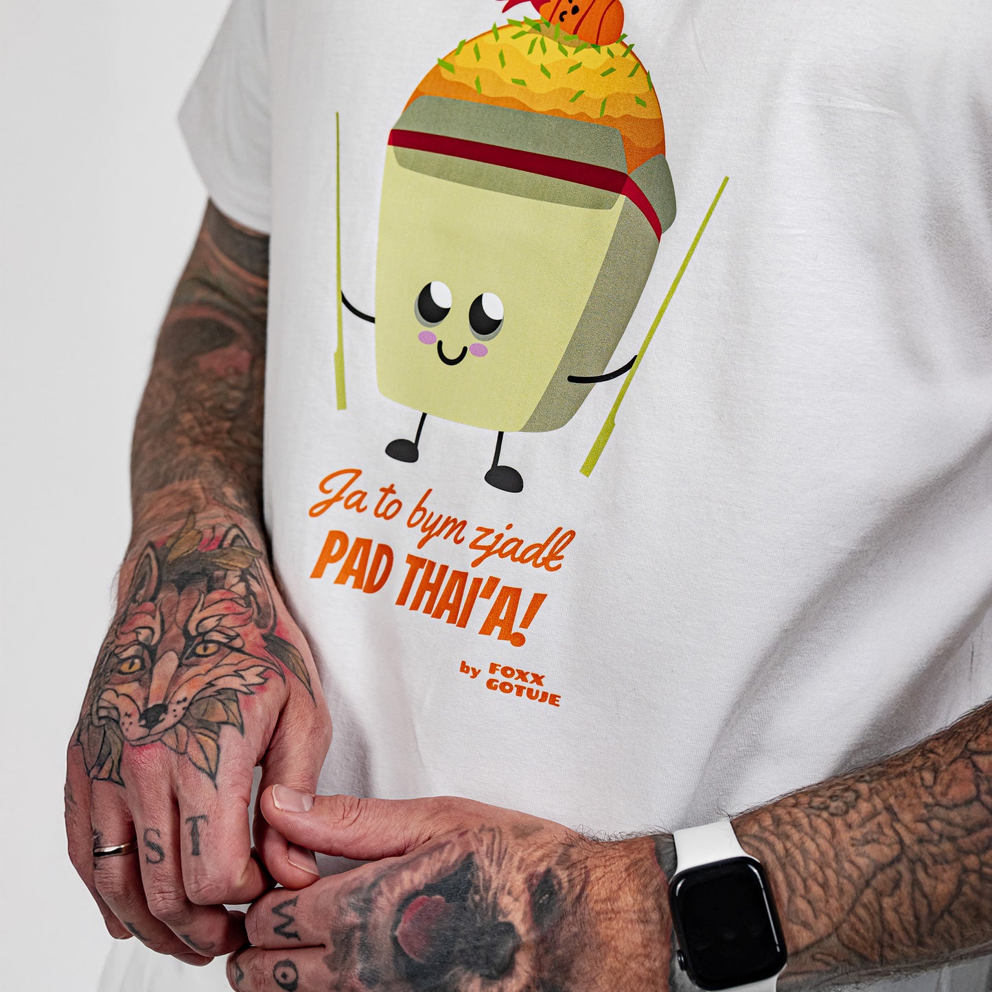 T-shirt JA TO BYM ZJADŁ PAD THAI'A! by FOXX (biały)
